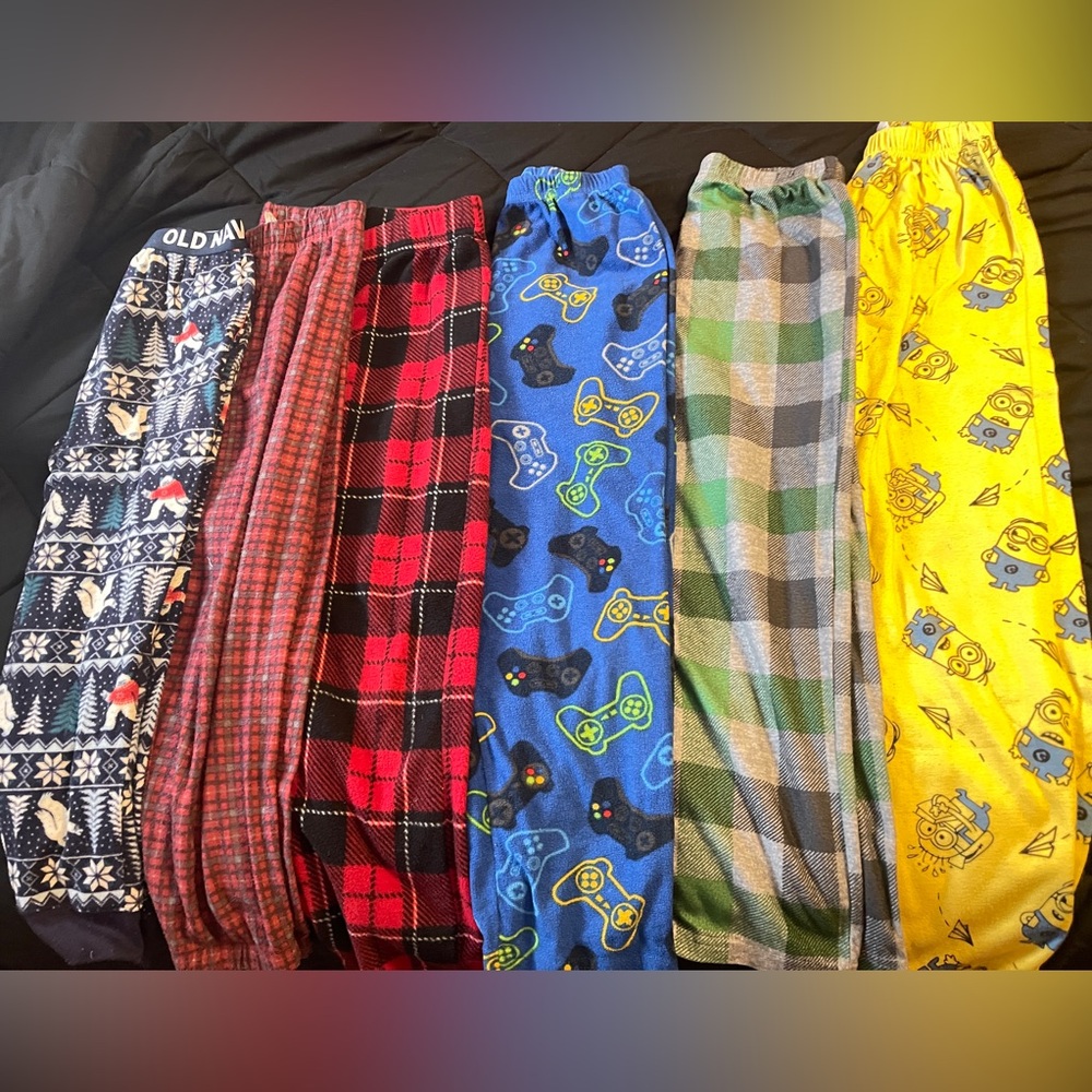 Lot of boys pajama pants